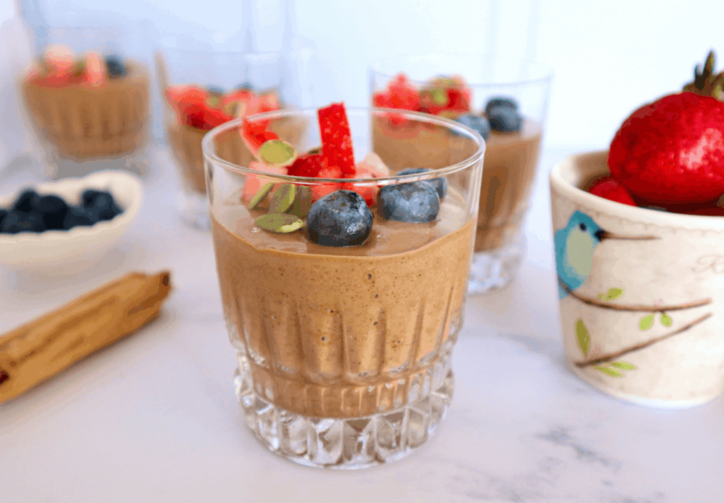 Pudín Proteico de Chía y Cacao